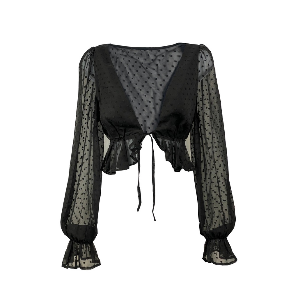 Sheer Polkadot Top